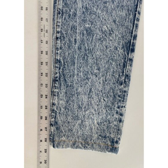 Vintage Levi’s 1980’s Acid Wash Button Fly High Rise Tapered‎ Denim Jeans Size 7 - Picture 10 of 10